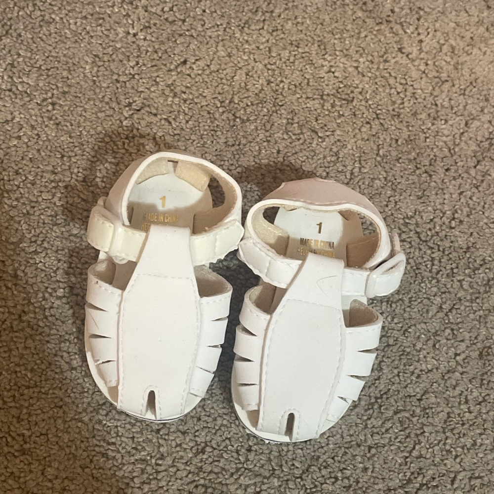 White Baby Sandals